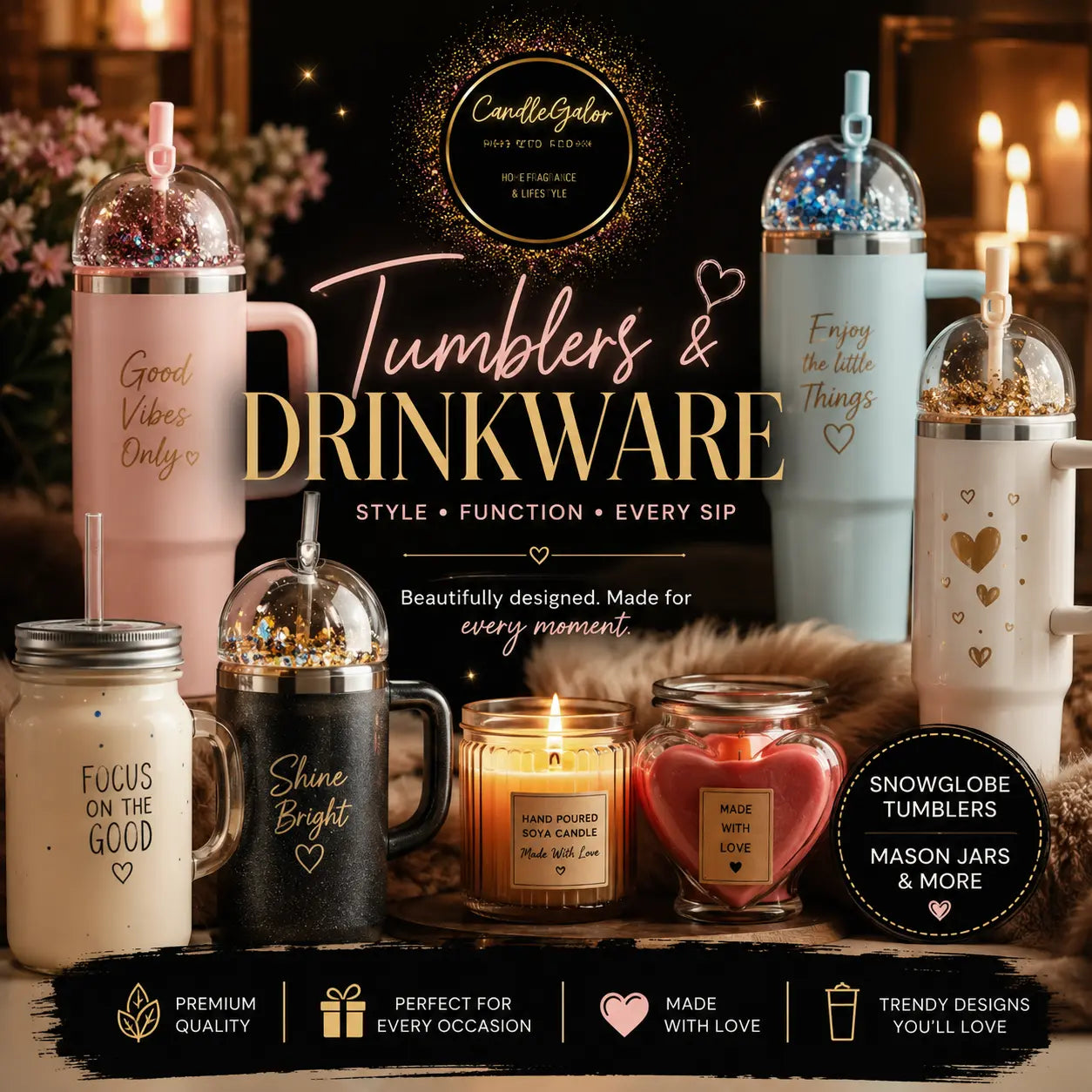 Tumblers-Drinkware Candle Galor PTY LTD