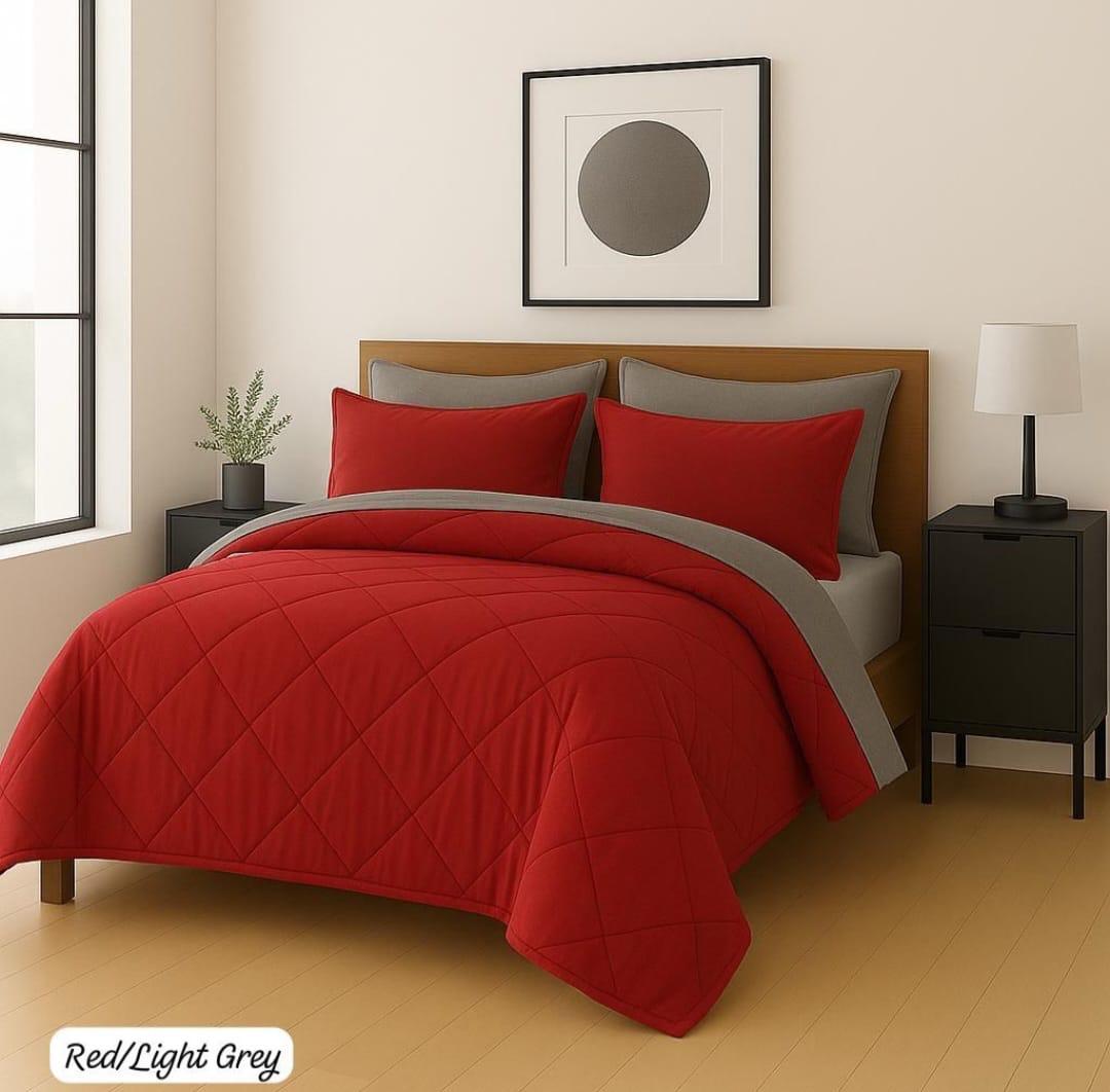 Queen Reversible Comforter Set – 5 Pieces