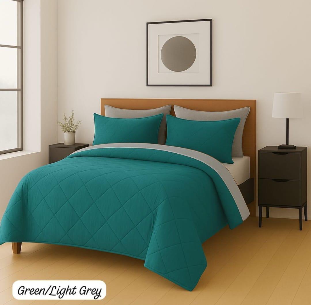 Queen Reversible Comforter Set – 5 Pieces