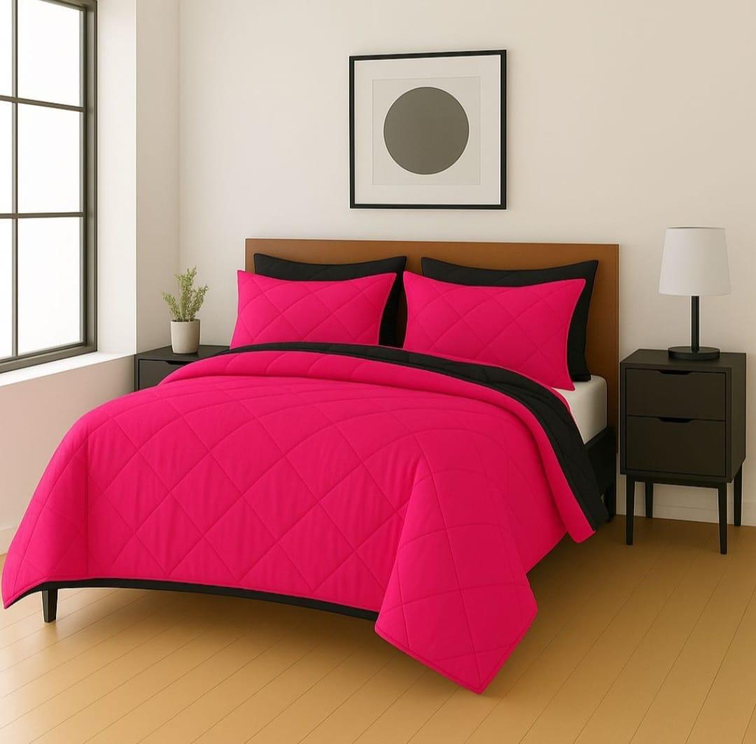 Queen Reversible Comforter Set – 5 Pieces