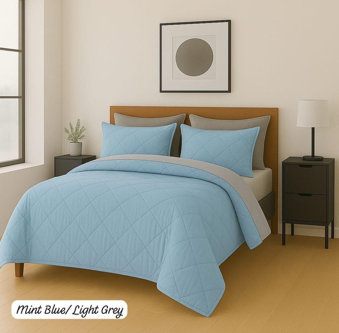 Queen Reversible Comforter Set – 5 Pieces