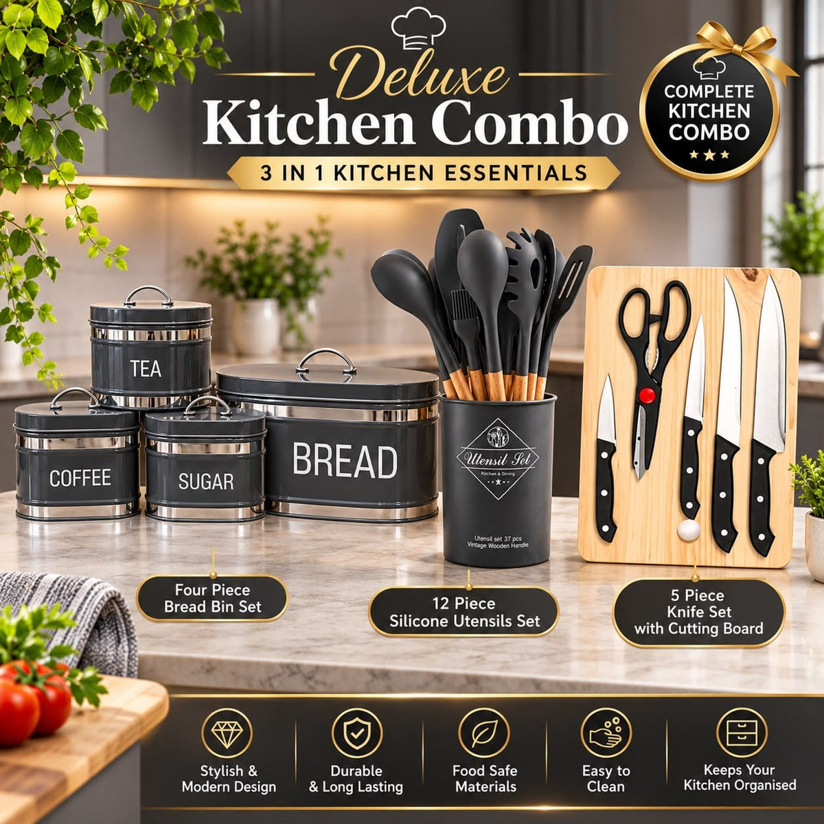 Deluxe Kitchen Combo – 3-in-1 Kitchen Essentials