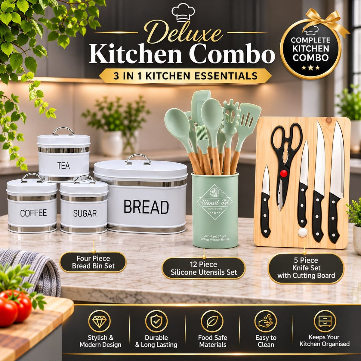 Deluxe Kitchen Combo – 3-in-1 Kitchen Essentials