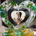 Personalized Resin heart photo Candle Galor PTY LTD