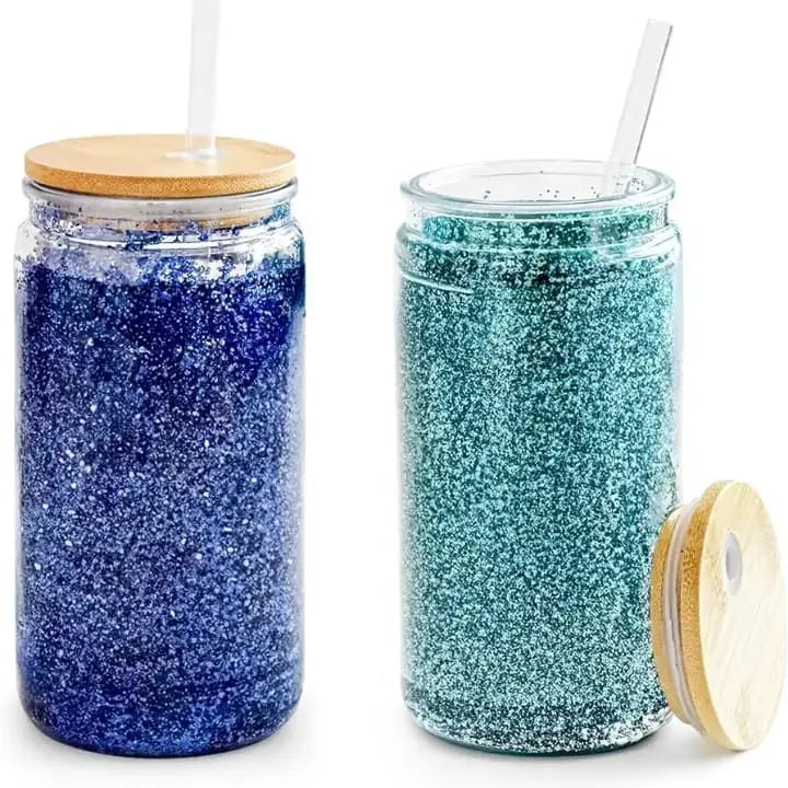 Blue snowglobe tumblers Candle Galor PTY LTD